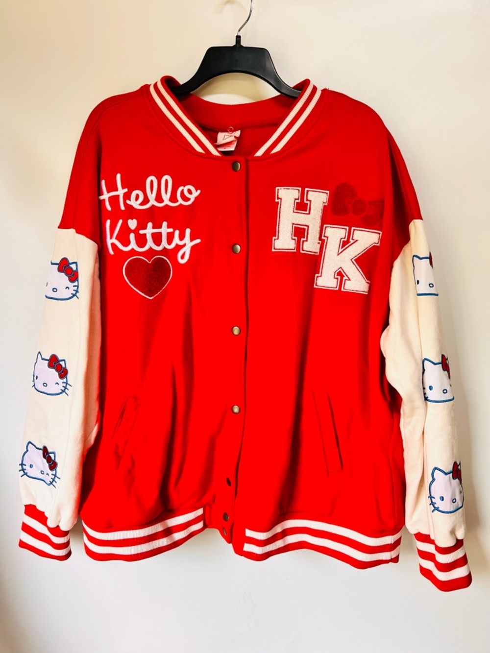 Hello Kitty Patch Varsity Jacket
